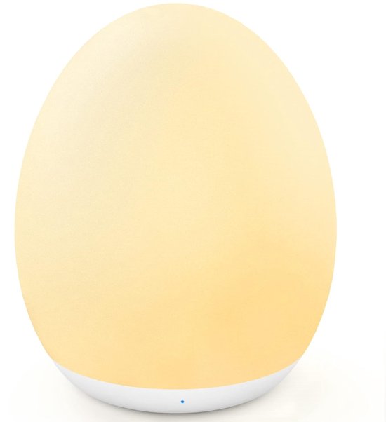 TENZHVXI - Nachtlampje Voor Baby's - Eivormig Lampje - Nachtlichtmodus Voor Nachtvoeding En Luierschichten - 1 Stuk - Zacht Siliconen Geel van Merkloos