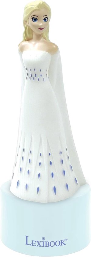 Thijox - Nachtlampje en Luidspreker voor Kinderkamer, Frozen, Kleurverandering, Zacht Licht, Op Batterijen, Blauw/Rood, 2-in-1 Functie voor Kinderen,