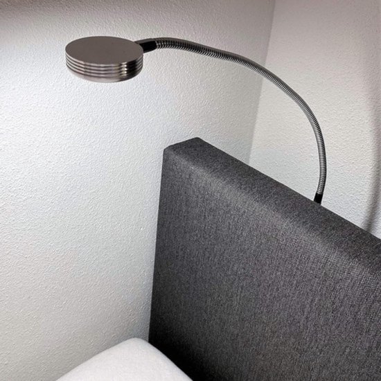 Thuys - Bedlampjes Hoofdbord - Dubbele Leeslampjes - Bedlamp Slaapkamer Volwassenen - Zilver van Merkloos
