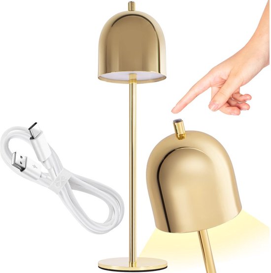 Toolight App1357-T Nachtlamp Goud 39X10X39Cm van Toolight