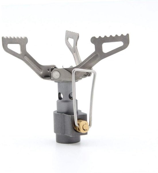 Tovbmup Slechts 25 g - Ultralicht kooktoestel - Metaal - Campingkooktoestel - Gasfornuis - Buitenkooktoestel - Mini - Draagbaar van Tovbmup