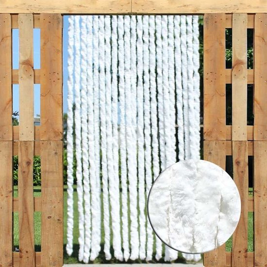 Trente - Kattenstaart - Wit - 90 x 220 cm van T