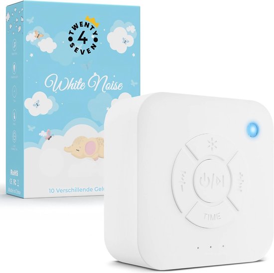 Twenty4seven® White Noise Machine - Witte Ruis Muziekdoosje - Slaaptrainer - Slaaphulp Voor Baby & Kinderen van Twenty4seven®