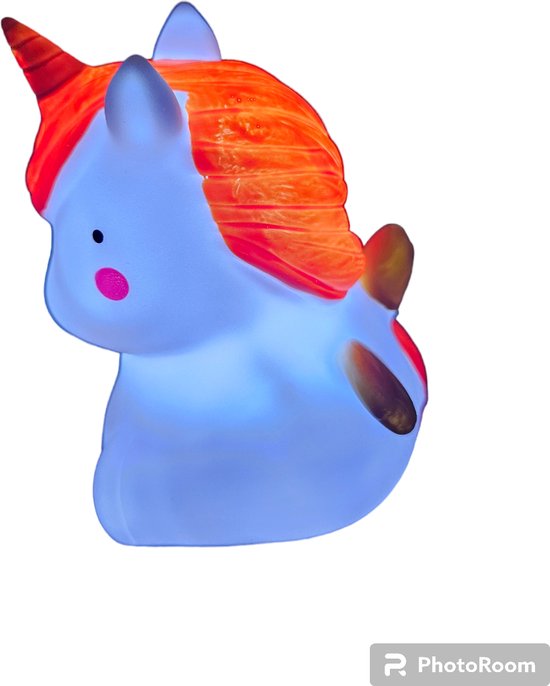 Unicorn led lamp-kinderkamer-ledlicht-unicorn van Merkloos