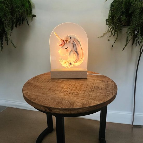 Unicorn nachtlampje baby/kinderkamer - led lamp van Unicorn