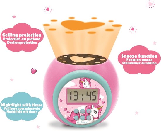 Unicorn Projector Wekker met Timer