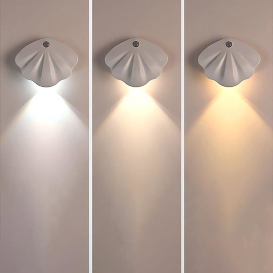USB-nachtlampje met sensor, 3 lichtstanden, LED-nachtlampje met bewegingssensor, oplaadbaar nachtlampje voor de slaapkamer. van Merkloos