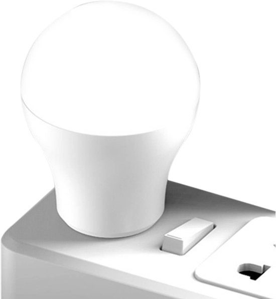 USB Nachtlampje - Stekkerlamp Flexibel - Zacht Omgevingslicht - Compact Mini Formaat - 25mm x 24mm