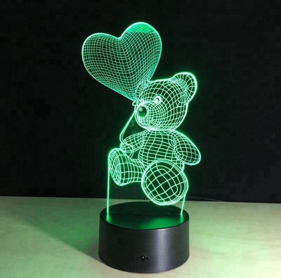 VERSIERING I 3D ILLUSIE LAMPJE BEER I NACHTLAMPJE I 3D LAMP ILLUSION WITH 7 COLORS CHANGE SMART TOUCH SWITCH van Magic 3D Lamp