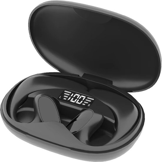 Vertaal Oordopjes 150 Talen – Real-Time 2-Way Vertaling, Draadloze Bluetooth Earbuds met Muziek & Bellen, Draagbare Vertaal Headset voor Reizen en Zakelijk Gebruik - Zwart
