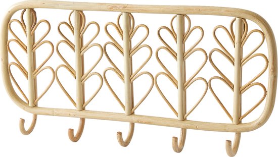 Vertbaudet Kapstok - 5 haken - 30x60x7cm - rotan