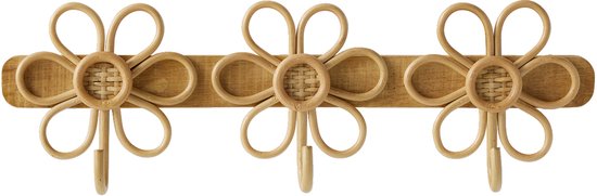 Vertbaudet Rotan kapstokhaak 3 bloemen