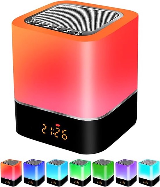 Verte Wake Up Light Wekker - Wekkerradio - Bluetooth Speaker - Digitale Wekker - LED Licht van Verte