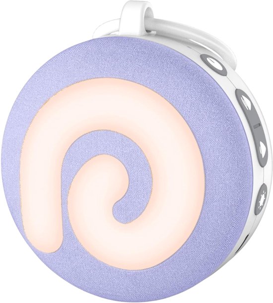 Verte White Noise Machine - D11 Draagbaar Slaaphulpmiddel Voor Baby’s Met Nachtlampje - Witte Ruis En 11 Rustgevende Geluiden Voor Tijdens Het Slapen En Op Reis - Via USB Oplaadbaar - Kinderveilig (Paars) van Verte