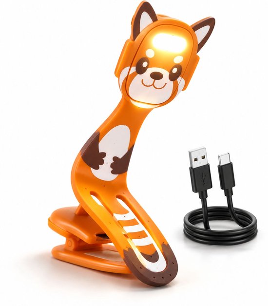 VHV - 2 IN1 Boekmerk Leeslampje - Klemlampen - Dimbaar - Met 3 Lichtkleuren & 5 Helderheid - Bladwijzer - Moeiteloos buigbaar - Draagbaar LED Leeslampje voor Boek - USB Oplaadbare - Kinderboeklamp - Bedlampjes Leeslampjes