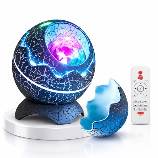 VHV - Projector sterrenhemel - sterren projector - Galaxy projector - Dinosaurusei - Bluetooth Projector lamp - Nachtlampje met Timer en Witte Ruis - Afstandsbediening - Cadeau van VHV