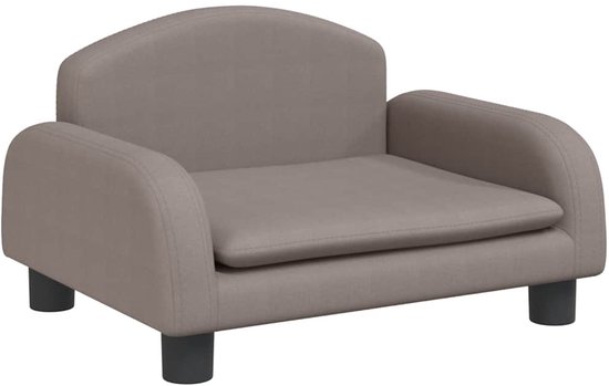 vidaXL - Kinderbank - 50x40x30 - cm - stof - taupe