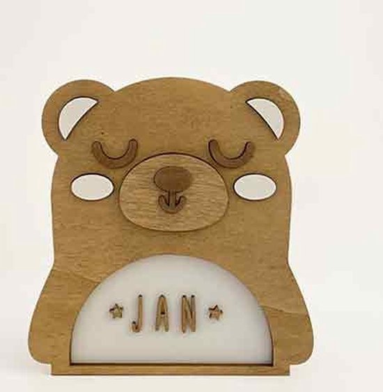 Vintiun Lamp, Beer, Led, incl. zelfklevende letters van Merkloos