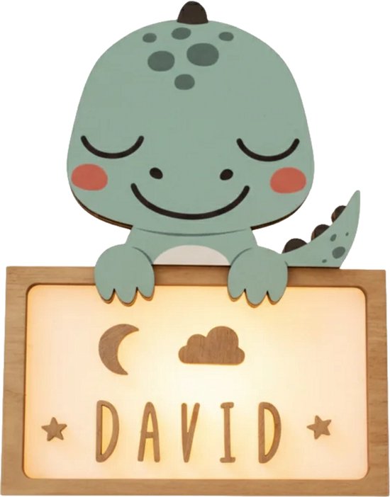 Vintiun lamp - Dino - Duurzaam hout - Kinderen & Baby's van Vintiun