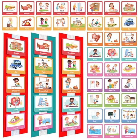 Visuele Tijdschema voor Kinderen - Dagelijkse Routine en Leermiddelen voor Autisme en ADHD