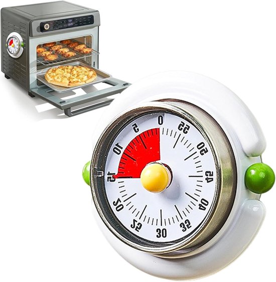 Visuele Timer - Activiteitstracker - Kinderen Leren - Kleurenverloop Display - 90x45x90 mm - Wit