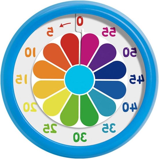 Visuele Timer - Kinder Timer Afteltimer - Gestructureerd Leren - Regenboog Visueel - 11 x 11 x 5.7 cm