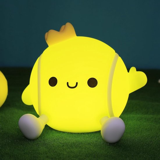 Vitdipy - Tennisbal Nachtlampje - Kinderkamer & Slaapkamer - Met Touch Functie - Dimbaar Nachtlampjes - Voor Kinderen, Baby & Volwassenen van Merkloos