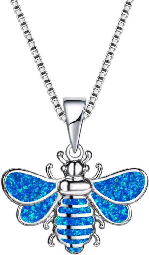 Vliegvormige Ketting voor Dames - Boho Opal Look Sieraad - Romantische Mode Ketting - Cadeau voor Dames en Meisjes - Geschikt voor Feesten, Bruiloften en Dagelijks Gebruik van FANTADY