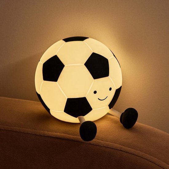 Voetbal nachtlampje - Jongensmodel - Dimbaar - Oplaadbaar - Siliconen materiaal - Woondecoratie - Verjaardags-/kerstcadeau - Geschikt voor kinderen