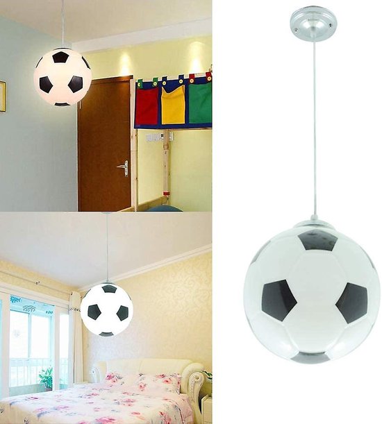 Voetbal Plafondlamp, Creatieve Voetbal Plafondlamp Moderne Led Verlichting, Kinderkamer Kroonluchter, Binnenverlichting, Slaapkamer Verlichting van Merlvida