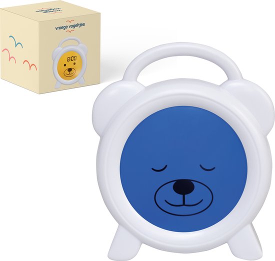 Vroege Vogeltjes - Slaaptrainer Beer - Slaapwekker - Wekker en Nachtlampje Kinderen van Vroege Vogeltjes