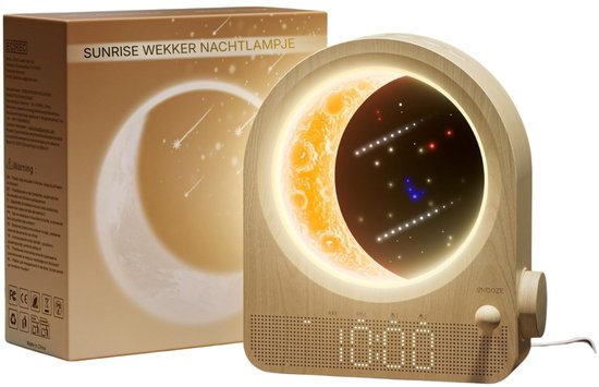 Wake Up Light - Met USB Oplaadpunt - Licht Wekker - Wekker Radio van Lunvon