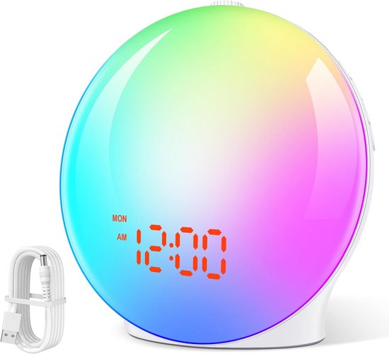 Wake-up Light met Zonsopgang en Zonsondergang Simulatie en Natuurlijke Geluiden