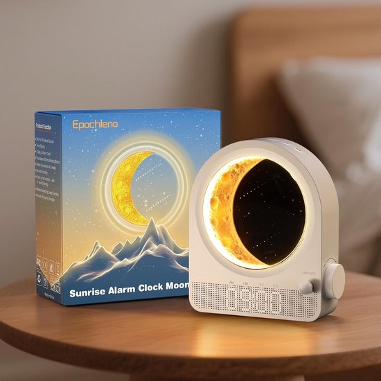 Wake-up Light met Zonsopgang Simulatie, 10 Natuurgeluiden en Meteroiet Douche Effect