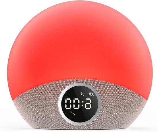 Wake-up Light - Wekker Klok - Rustig Wakker Worden - Gesimuleerd Zonlicht - 18.8 cm - Wit