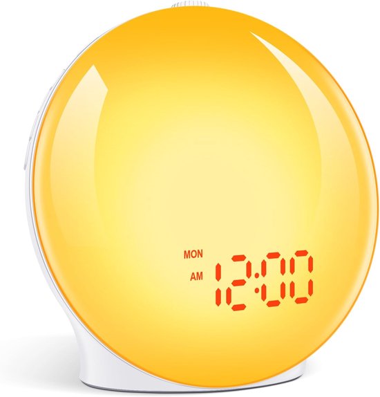 Wake Up Light - Wekker Lamp - Rustig Ontwaken - Zonsopgang Simulatie - 220 Volt - Volledig Scherm