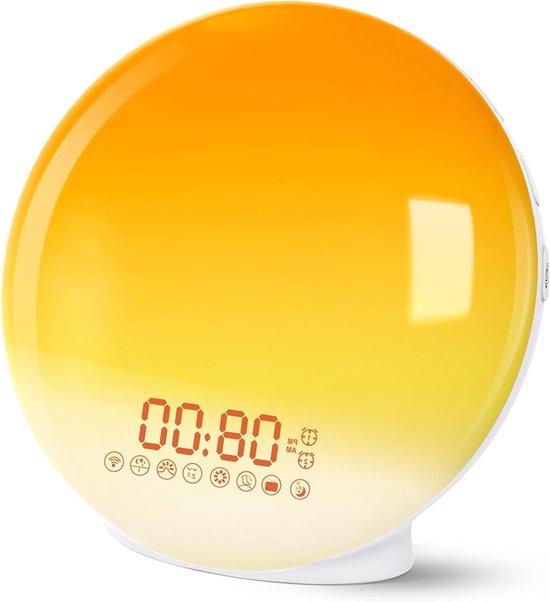 Wake Up Light - Wekker Lamp - Rustig Ontwaken - Zonsopgang Simulatie - Niet gespecificeerd - Geel