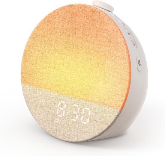 Wake-up Light Wekker met 29 Natuurgeluiden en RGB Nachtlamp | Dimbare Snooze Weklamp