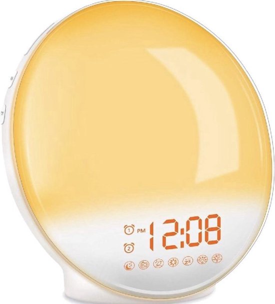 Wake-up Lights - Moderne Wake- up Light - Lichtwekker - Wekkerradio - USB Aansluiting