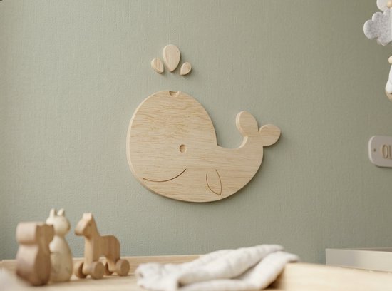 Walvis - Muurdecoratie - Multiplex- hout - Kinderkamer