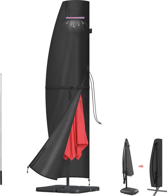 Waterdichte Parasol Beschermhoes voor Tuin - Grote Afdekking met Uv-bescherming van Nelson Garden