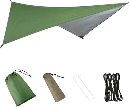 Waterdichte Tarp Tent voor Kamperen en Trekking - Bescherming tegen UV-straling, Ideaal voor Strand en Buitenactiviteiten van Merkloos