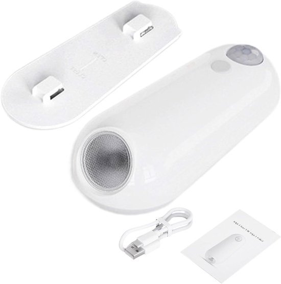 WC Lamp LED - Nachtlamp Bewegingssensor - Veiligheid in Huis - Bewegingsgeactiveerd - 4x8.9x2.8 cm - Meerkleurig