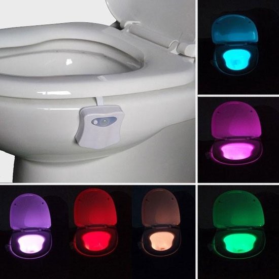 WC led verlichting met sensor, toilet nachtlamp van Zazu