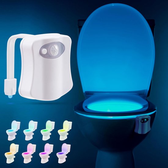 Wc-nachtlampje - uniek cool speeltje met bewegingssensor en meerkleurige LED's van ToiLight