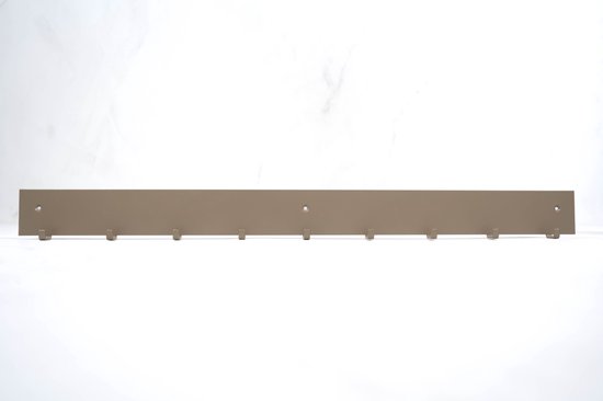 WDW-Furnture - Wandkaptsok - Staal - Metalen kaptok - Wanddecoratie - kapstok - metaal - parelmoer - grijs