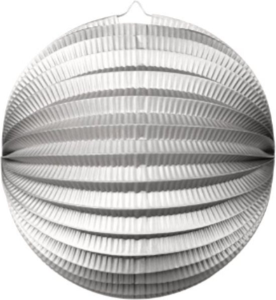 Wefiesta - lampion - Metallic Zilver - (25 cm) van We Fiesta
