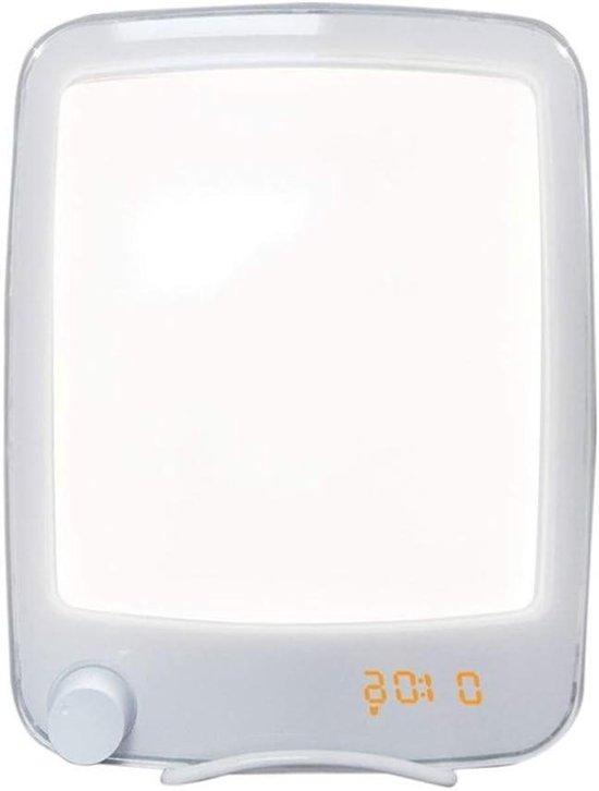 Wekker Lamp - Natuurlijke Wekker - Rustig Wakker Worden - Stepless Dimming - 10000 Lux - Wit