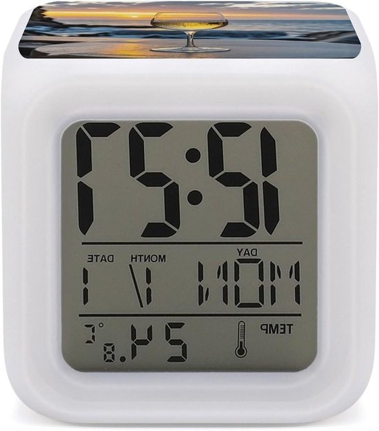 Wekker met Kleurverandering - Digitale Klok Bureauklok - Wakker Worden - Groot LED Display