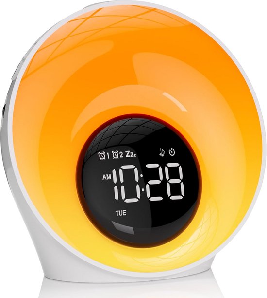 Wekker met Licht en Slaapgeluiden - Wake-up Light met Timer